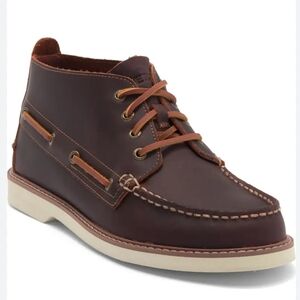 Sperry Authentic Original Chukka Boots Mens Size 11 Dark Beige Leather New